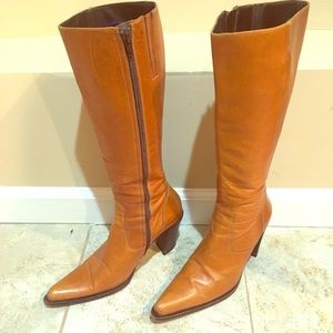 Barney’s British Tan Leather Boots